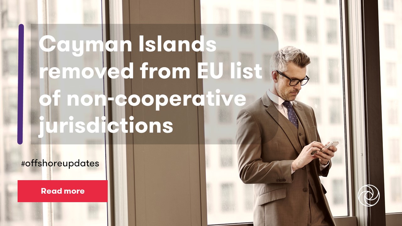 Cayman Islands removed from EU list of noncooperative jurisdictions