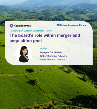 The board’s role within merger and acquisition goals