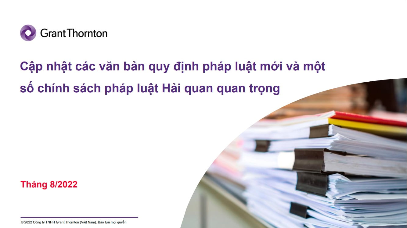 Customs Newsletter in Vietnamese